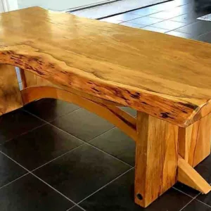 Yellow Wood Table