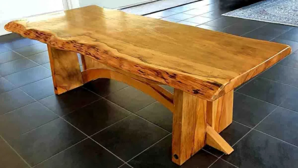 Yellow Wood Table