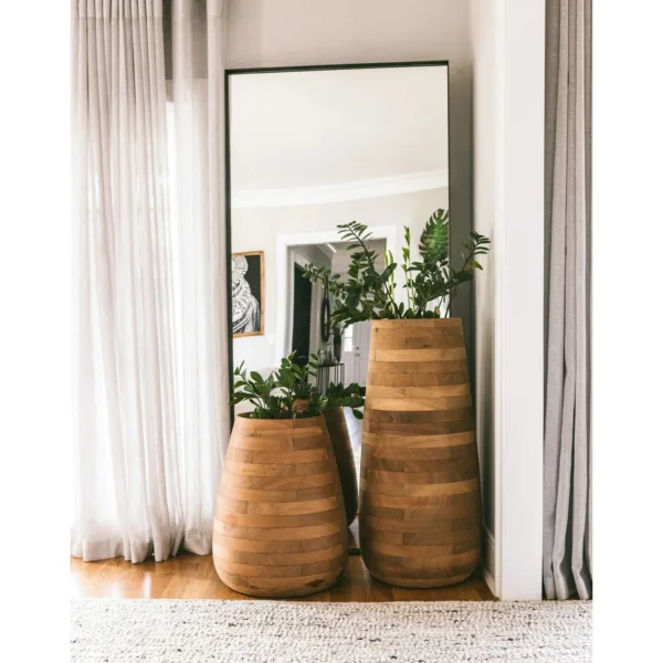 Wooden Planters Pair